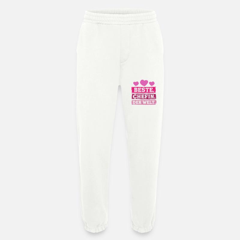 Beste Chefin der Welt - Heavyweight Jogginghose - made by SPREAD  - OFF WHITE