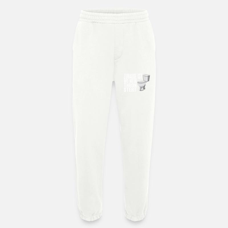 Klo Sprüche - Heavyweight Jogginghose - made by SPREAD  - OFF WHITE