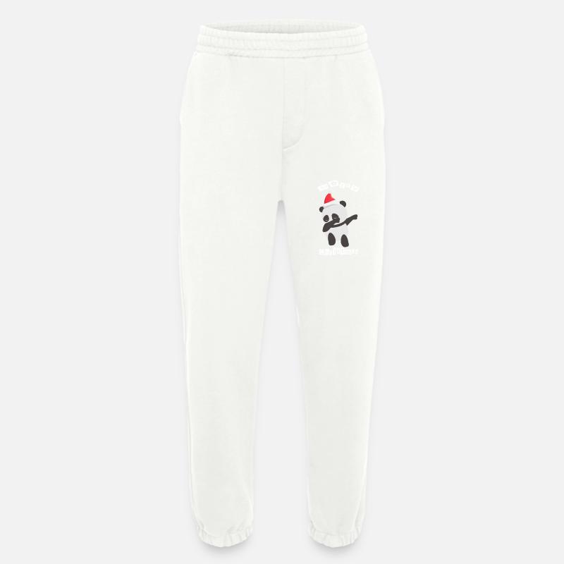 Weihnachten Dabbing Panda - Heavyweight Jogginghose - made by SPREAD  - OFF WHITE