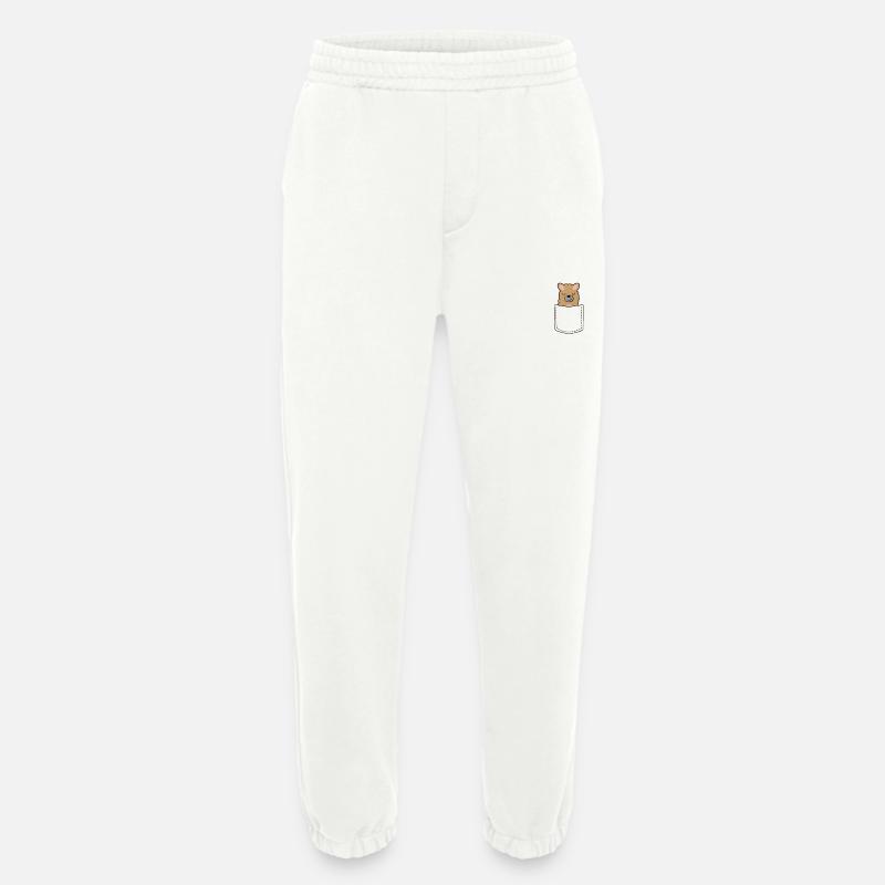 Lama in der Tasche - Heavyweight Jogginghose - made by SPREAD  - OFF WHITE