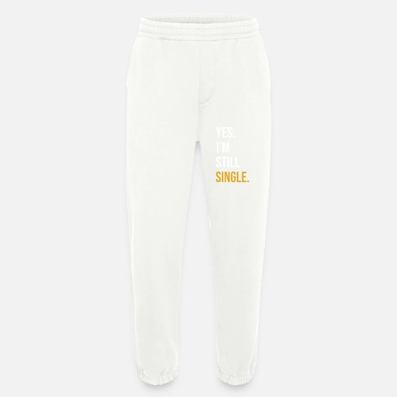 Single Spruch Single Day Geschenk - Heavyweight Jogginghose - made by SPREAD  - OFF WHITE