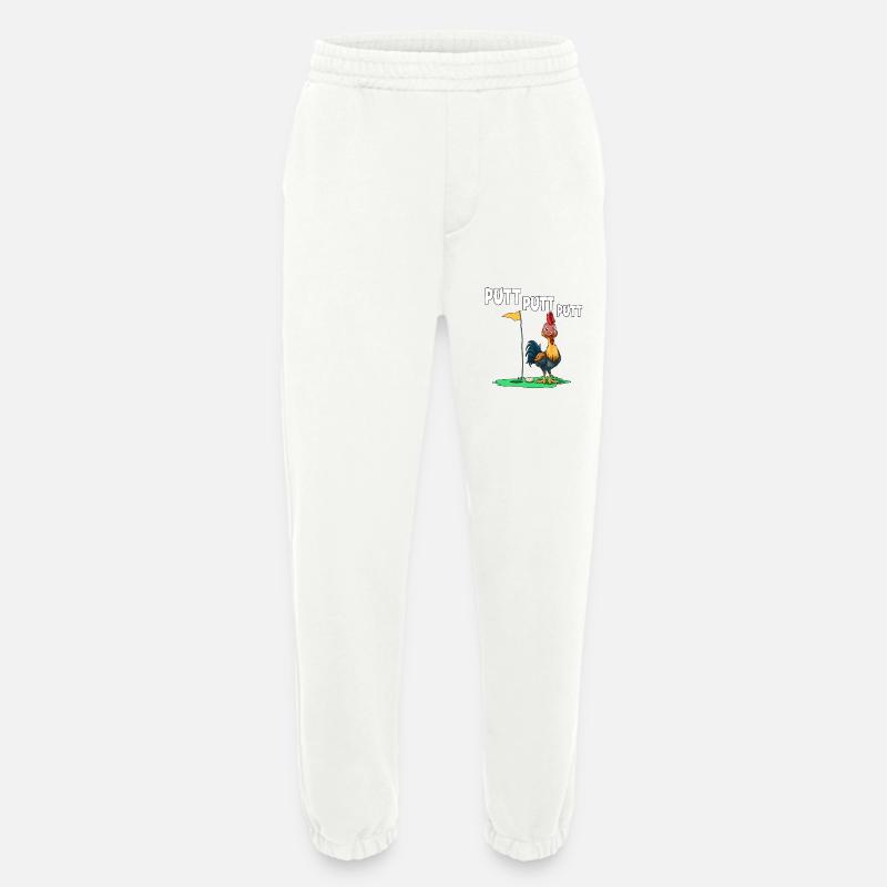 Putt Putt Putt Chicken Golf - Heavyweight Jogging Pants - made by SPREAD - OFF WHITE
