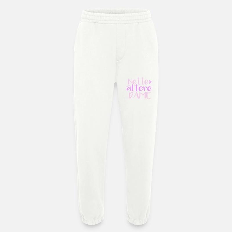 Nette ältere Dame - Heavyweight Jogginghose - made by SPREAD  - OFF WHITE