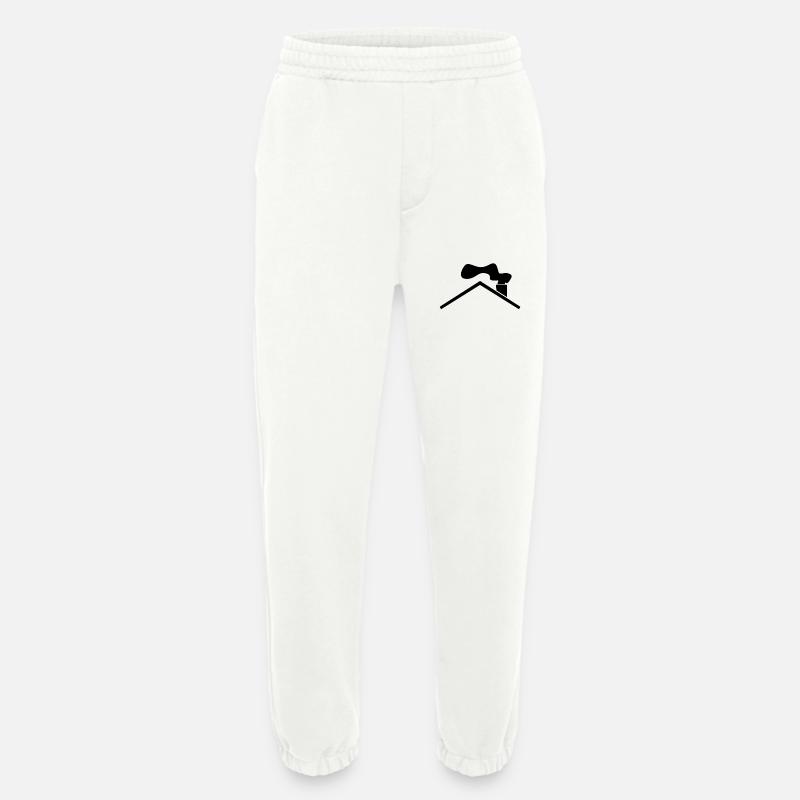 Dach - Haus Dach - Heavyweight Jogginghose - made by SPREAD  - OFF WHITE