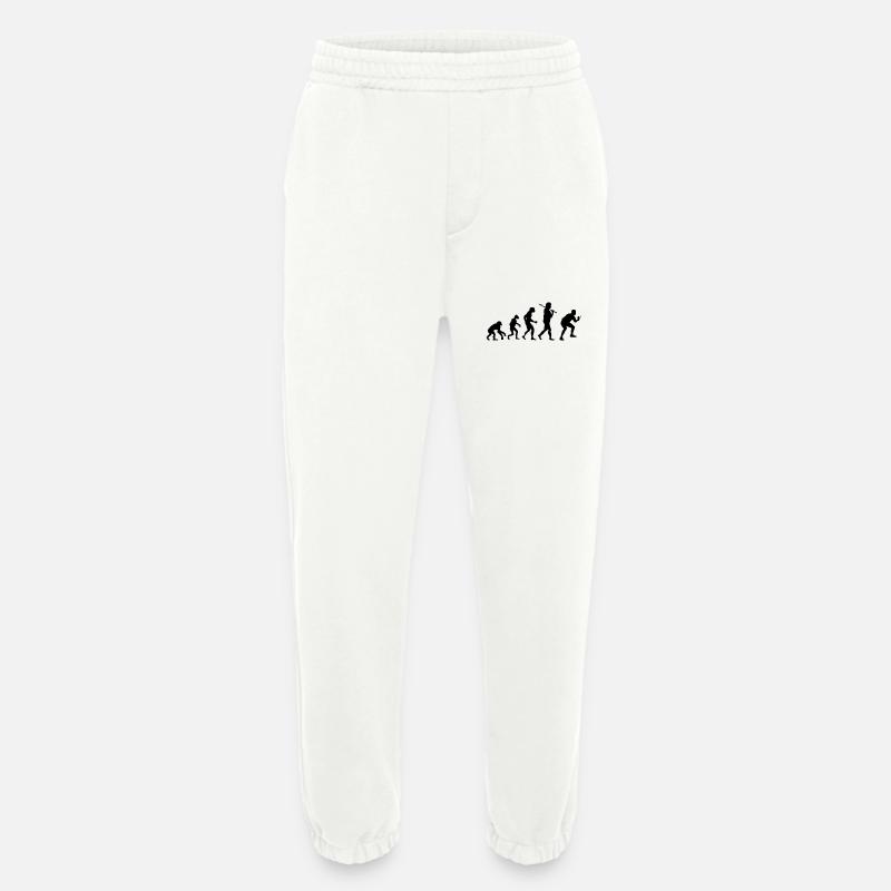 Evolution Ping-ping-l - Pantalon de jogging bio épais fabriqué en UE - OFF WHITE