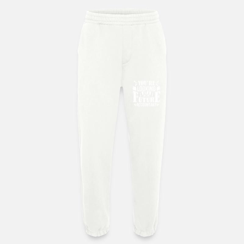 Accountant Training - Heavyweight Jogging Pants - made by SPREAD  - OFF WHITE
