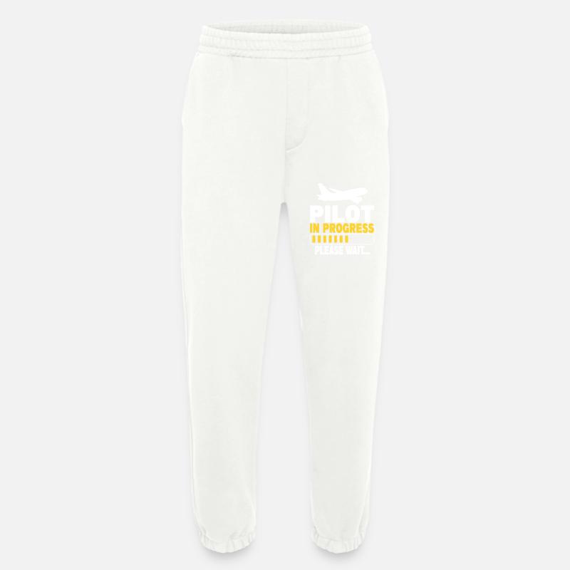 Pilot In Progress Please Wait - Heavyweight Jogginghose - made by SPREAD  - OFF WHITE