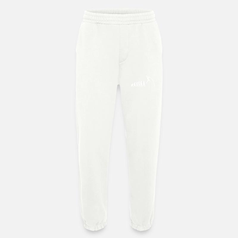 Pole Vaulting Evolution - Heavyweight Jogging Pants - made by SPREAD  - OFF WHITE