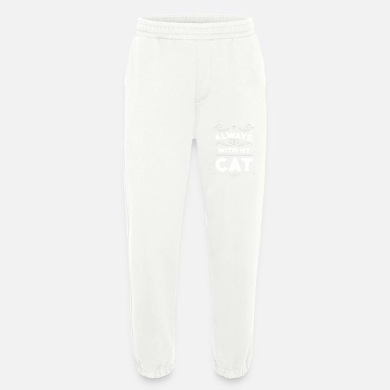Immer mit meiner Katze - Heavyweight Jogginghose - made by SPREAD  - OFF WHITE