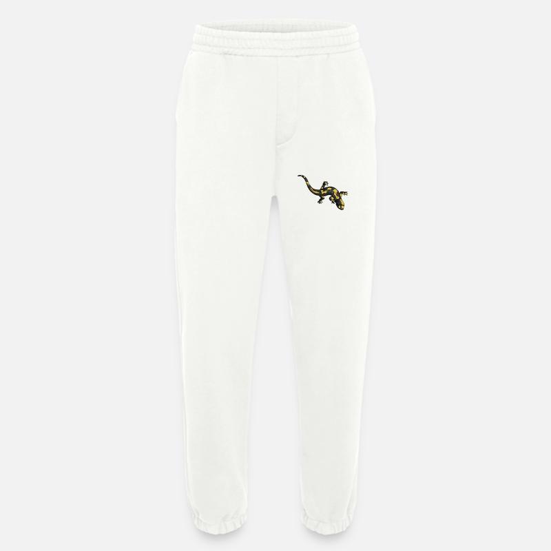 Zeichnung eines Feuersalamander - Heavyweight Jogginghose - made by SPREAD  - OFF WHITE