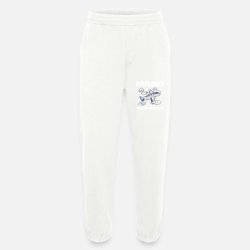 Flugzeug - Heavyweight Jogginghose - made by SPREAD  - OFF WHITE