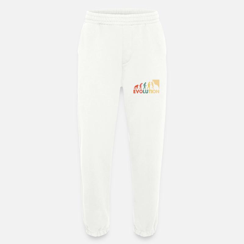 Climbing Evolution Escalade - Heavyweight Jogging Pants - made by SPREAD  - OFF WHITE