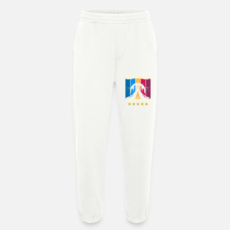 I'd rather be Glamping - Heavyweight Jogging Pants - made by SPREAD  - OFF WHITE