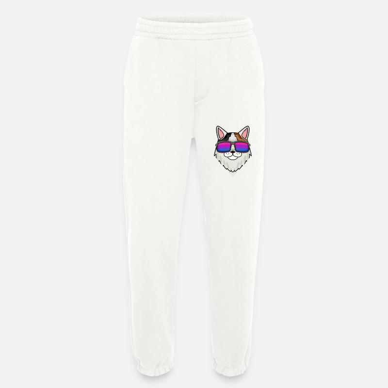 Bisexual Turkish Van Cat Gift - Heavyweight Jogging Pants - made by SPREAD  - OFF WHITE