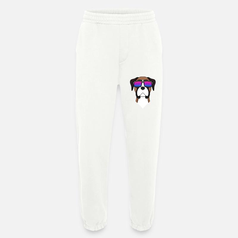 Bisexuell Deutscher Boxer Hund Geschenk - Heavyweight Jogginghose - made by SPREAD  - OFF WHITE