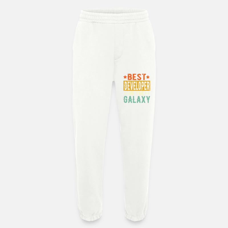Best Developer ever Developer Gift - Heavyweight Jogging Pants - made by SPREAD  - OFF WHITE