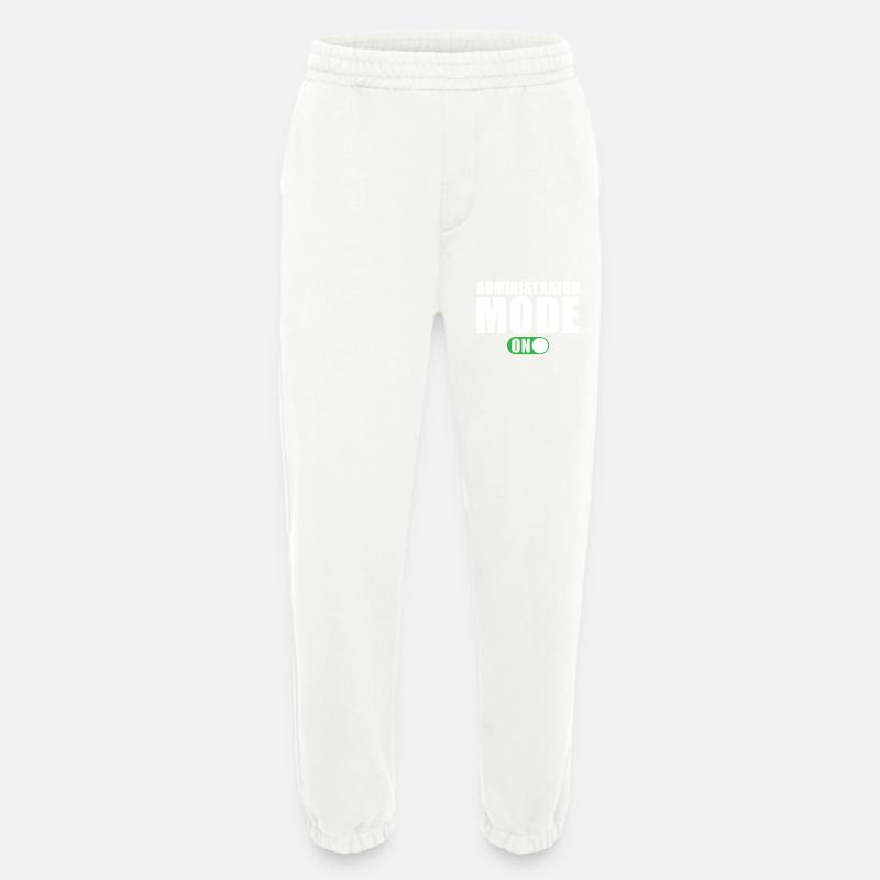 Administrator Mode On - Heavyweight Jogging Pants - made by SPREAD - OFF WHITE