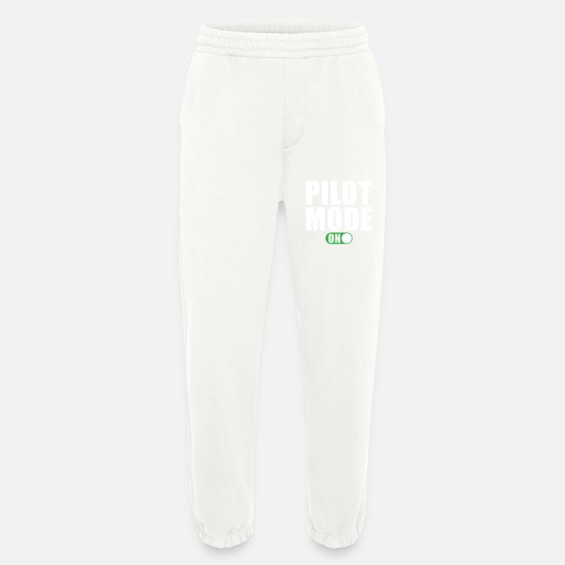 Pilot Modus Ein - Heavyweight Jogginghose - made by SPREAD  - OFF WHITE