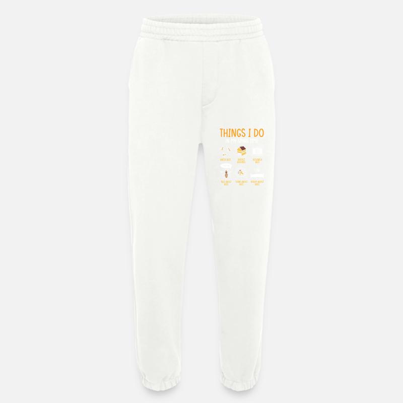Beekeeper Gift Beekeeping Bees - Heavyweight Jogging Pants - made by SPREAD - OFF WHITE