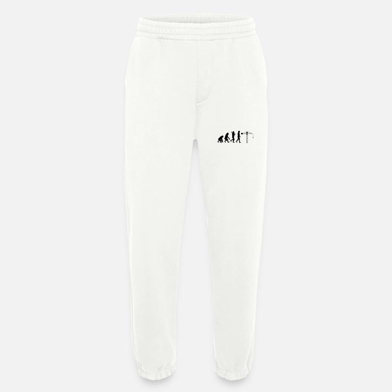 Crane operator Evolution - Heavyweight Jogging Pants - made by SPREAD  - OFF WHITE