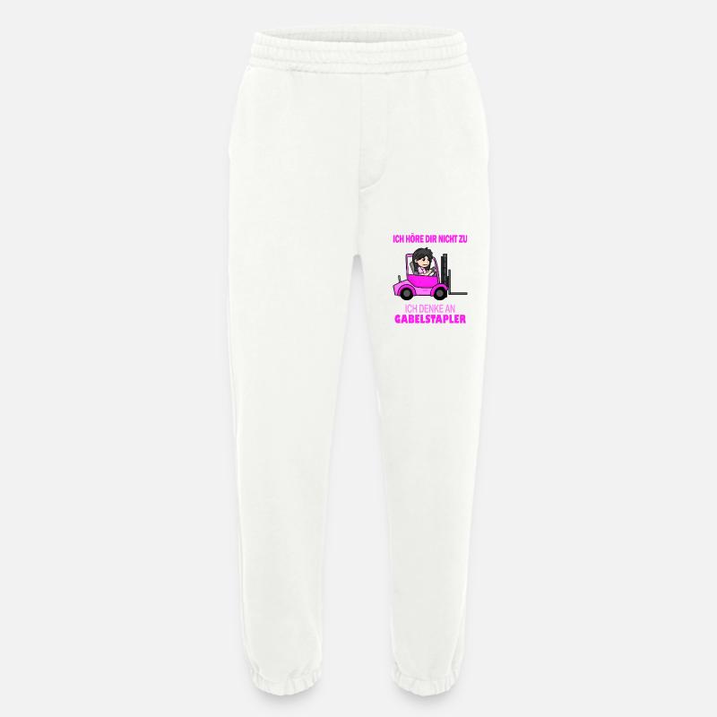 Staplerfahrerin Damen Gabelstapler Stapler - Heavyweight Jogginghose - made by SPREAD  - OFF WHITE