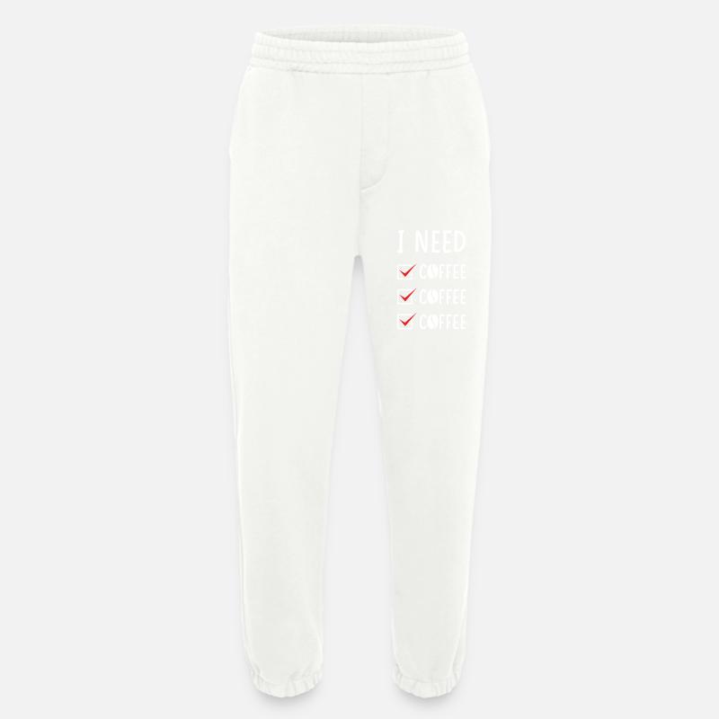 Kaffee Kaffee Kaffee - Heavyweight Jogginghose - made by SPREAD  - OFF WHITE