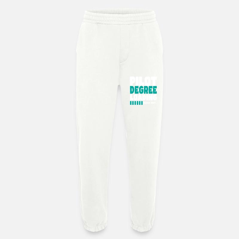 Pilot invites training - Heavyweight Jogging Pants - made by SPREAD  - OFF WHITE