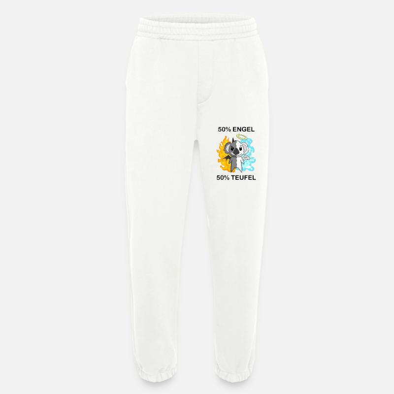 Koala - Engel und Teufel - Heavyweight Jogginghose - made by SPREAD  - OFF WHITE