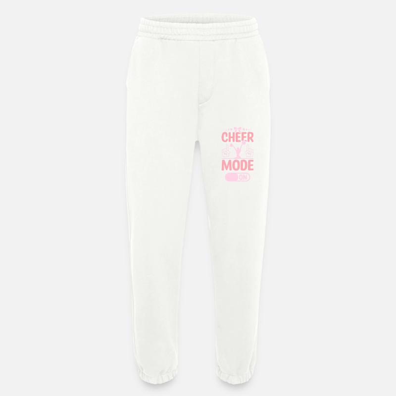 Cheerleader Cheer mode on - Heavyweight Jogging Pants - made by SPREAD - OFF WHITE