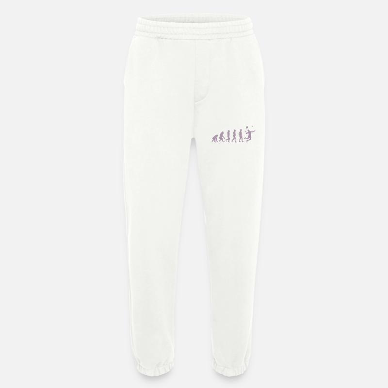 Badminton Evolution Geschenk - Heavyweight Jogginghose - made by SPREAD  - OFF WHITE