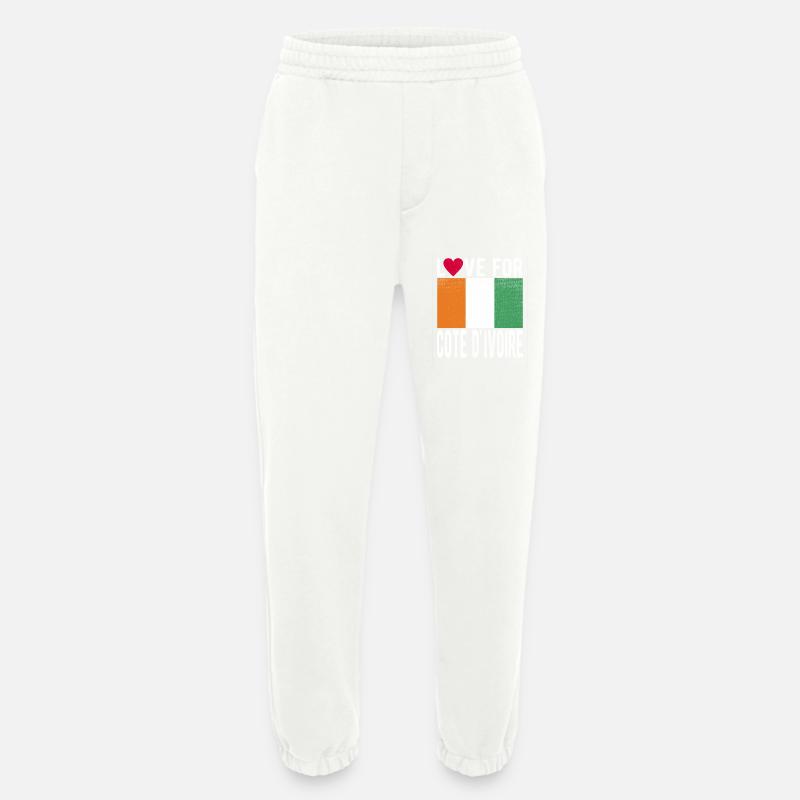 Cote D'ivoire Souvenir - Heavyweight Jogginghose - made by SPREAD  - OFF WHITE