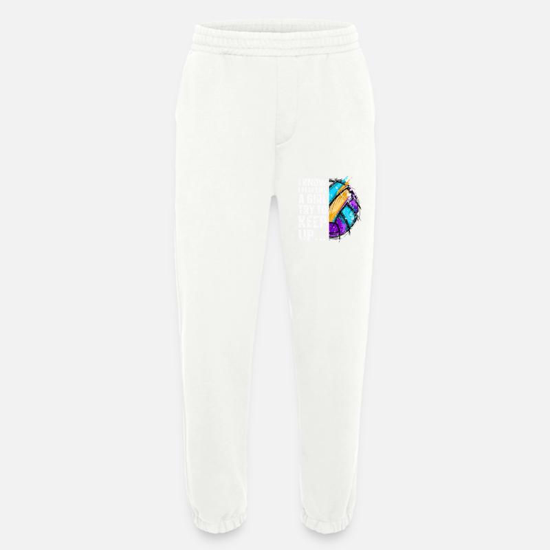 Volleyball - Heavyweight Jogging Pants - made by SPREAD  - OFF WHITE
