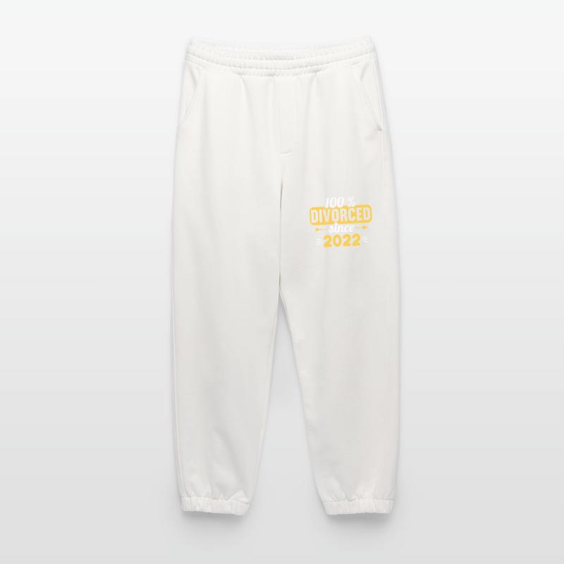 100% Divorced since 2022 Divorces Heavyweight Jogging Pants - made by SPREAD 