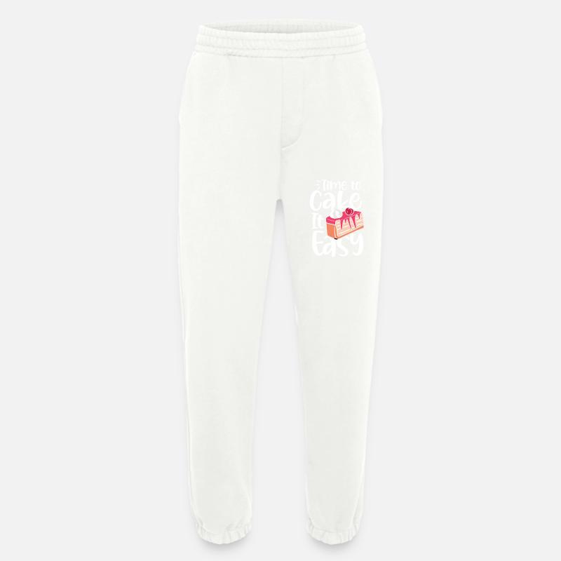 Time To Cake It Easy - Heavyweight Jogginghose - made by SPREAD  - OFF WHITE