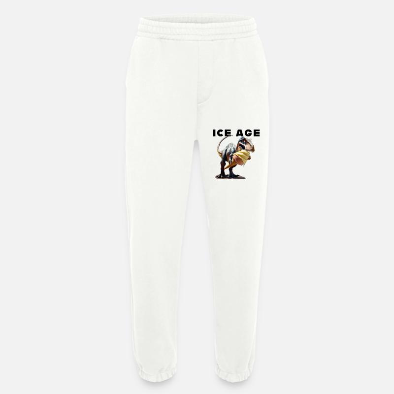Eiszeit mit Dinosaurier - Heavyweight Jogginghose - made by SPREAD  - OFF WHITE