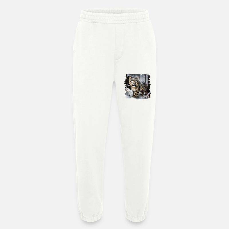 Snow Leopard Snow Leopard - Heavyweight Jogging Pants - made by SPREAD - OFF WHITE