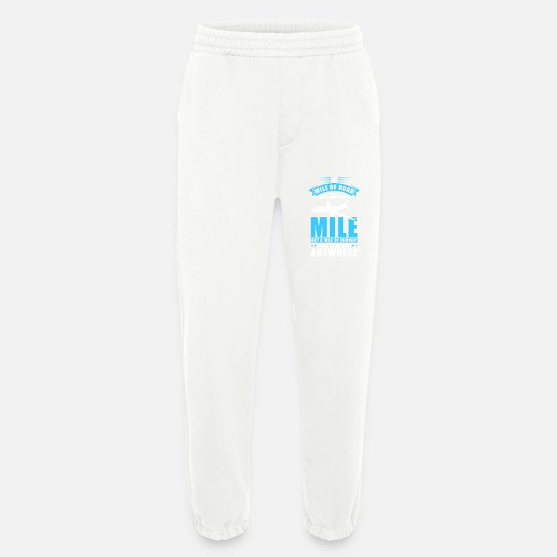 Pilot Flugzeug Geschenk - Heavyweight Jogginghose - made by SPREAD  - OFF WHITE