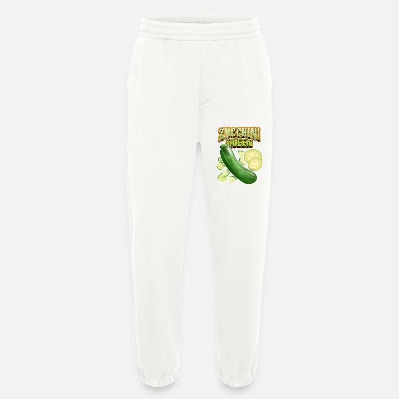 Zucchini Queen, Funny Vegetable Saying - Heavyweight Jogging Pants - made by SPREAD  - OFF WHITE