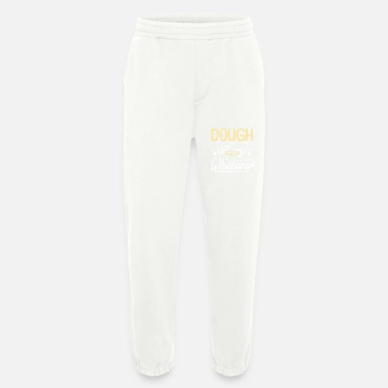 Baking bread, dough whisperer - Heavyweight Jogging Pants - made by SPREAD  - OFF WHITE