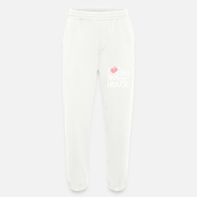 Tiny house builder - Heavyweight Jogging Pants - made by SPREAD  - OFF WHITE