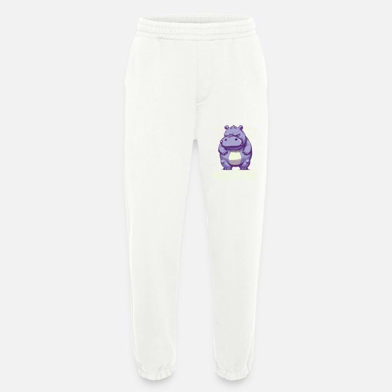 Nilpferd Hippo meckern Meckerer Nölpferd - Heavyweight Jogginghose - made by SPREAD  - OFF WHITE