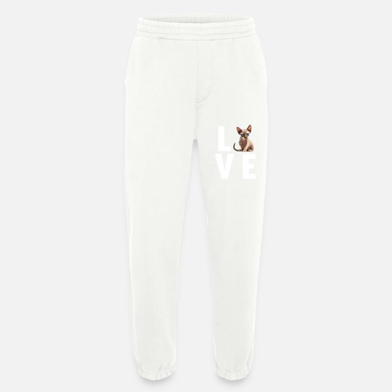 Sphynx Kätzchen Sphynx Katze - Heavyweight Jogginghose - made by SPREAD  - OFF WHITE