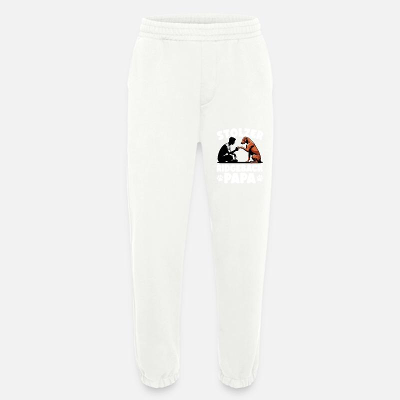 Rhodesian Ridgeback Papa Rhodesian Ridgebacks - Heavyweight Jogginghose - made by SPREAD - OFF WHITE