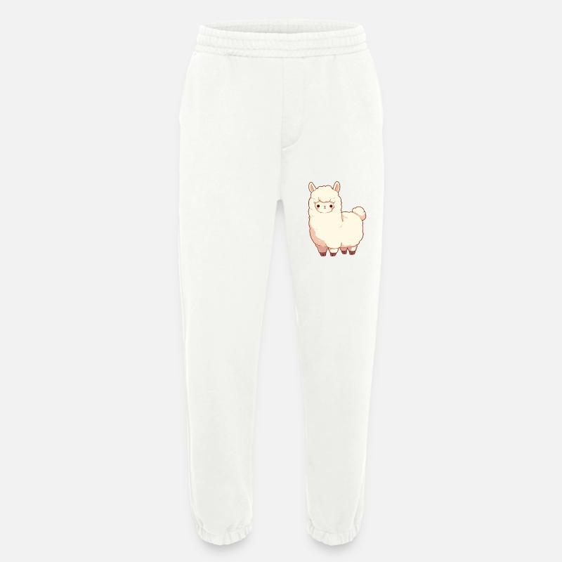 Alpaca Alpacas Alpaca - Heavyweight Jogging Pants - made by SPREAD - OFF WHITE