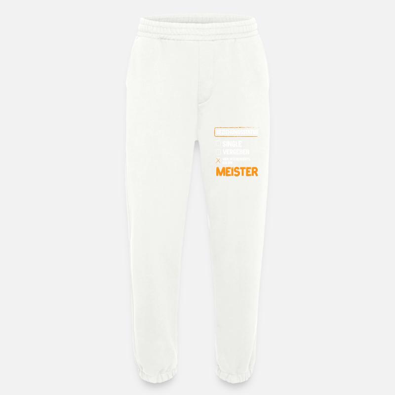 Master Relationship Status Master Craft - Heavyweight Jogging Pants - made by SPREAD - OFF WHITE