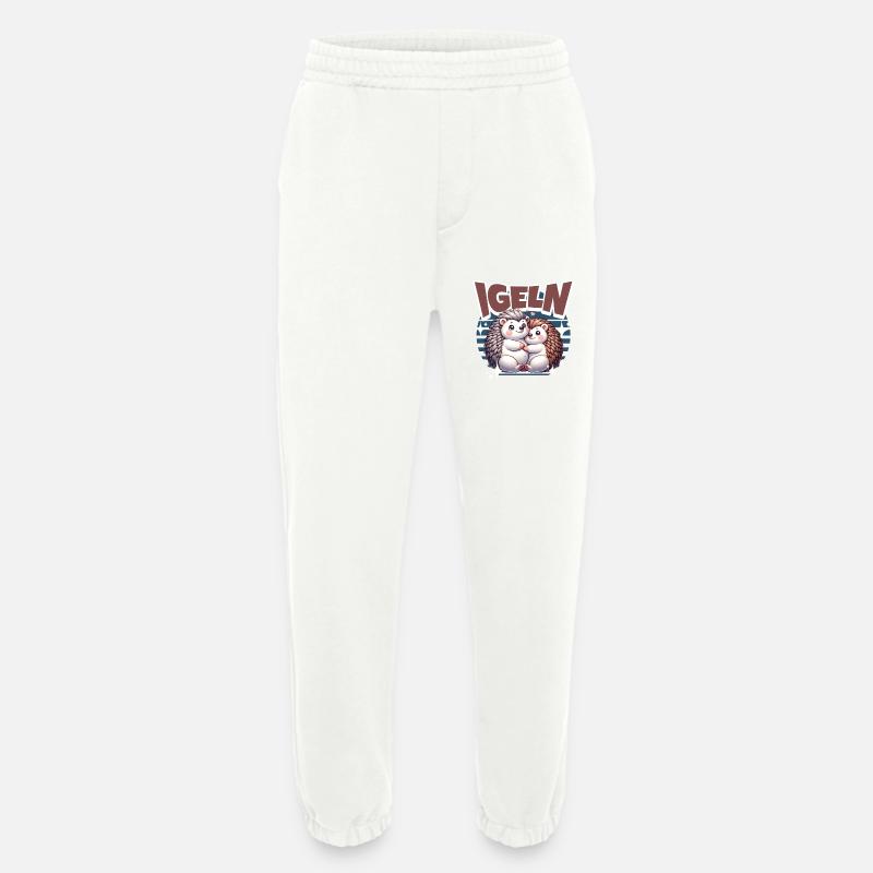 Igel Kuscheln Igeln - Heavyweight Jogginghose - made by SPREAD  - OFF WHITE