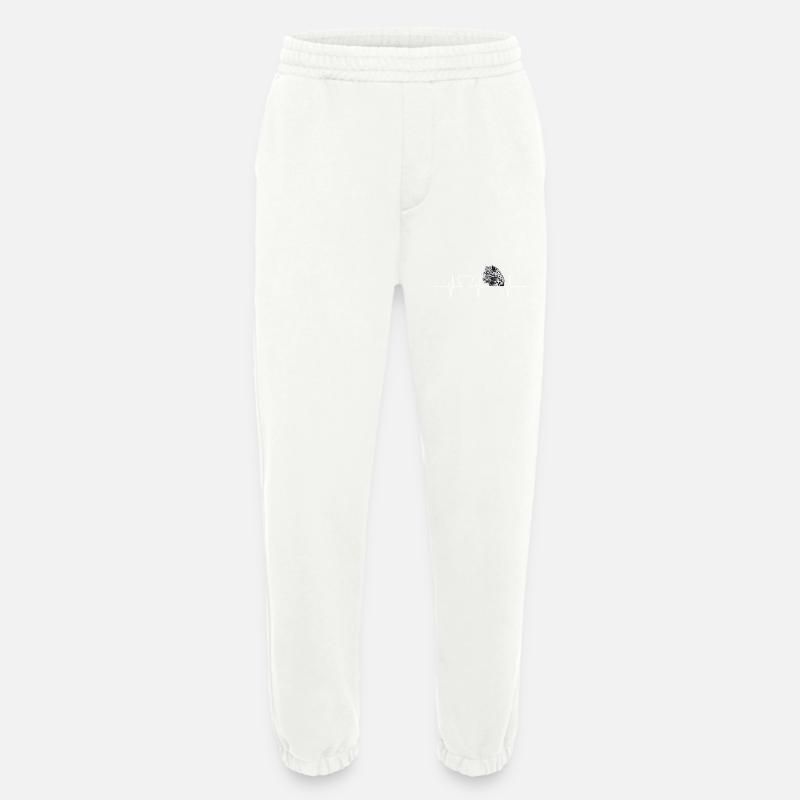 Léopard léopard - Pantalon de jogging bio épais fabriqué en UE - OFF WHITE