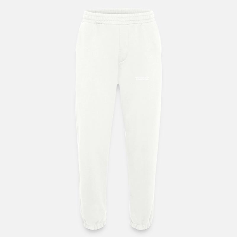 Bowling - Bowling Pins Unleashed - Heavyweight Jogging Pants - made by SPREAD  - OFF WHITE