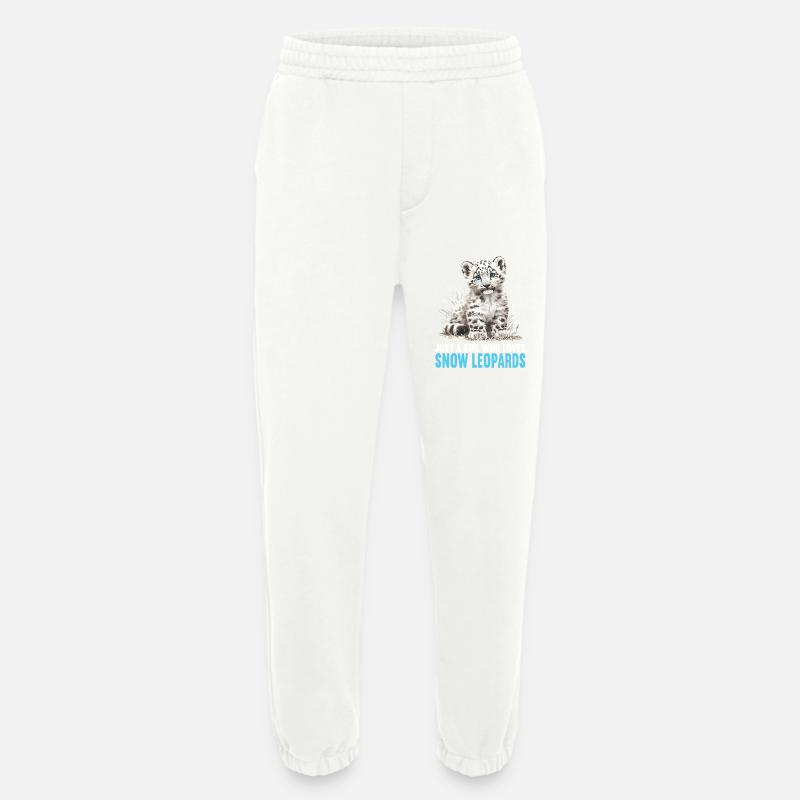 Snow Leopard Schneeleoparden Schneeleopard - Heavyweight Jogginghose - made by SPREAD  - OFF WHITE