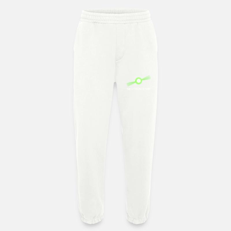 Neutrons Star Science Universe - Heavyweight Jogging Pants - made by SPREAD - OFF WHITE